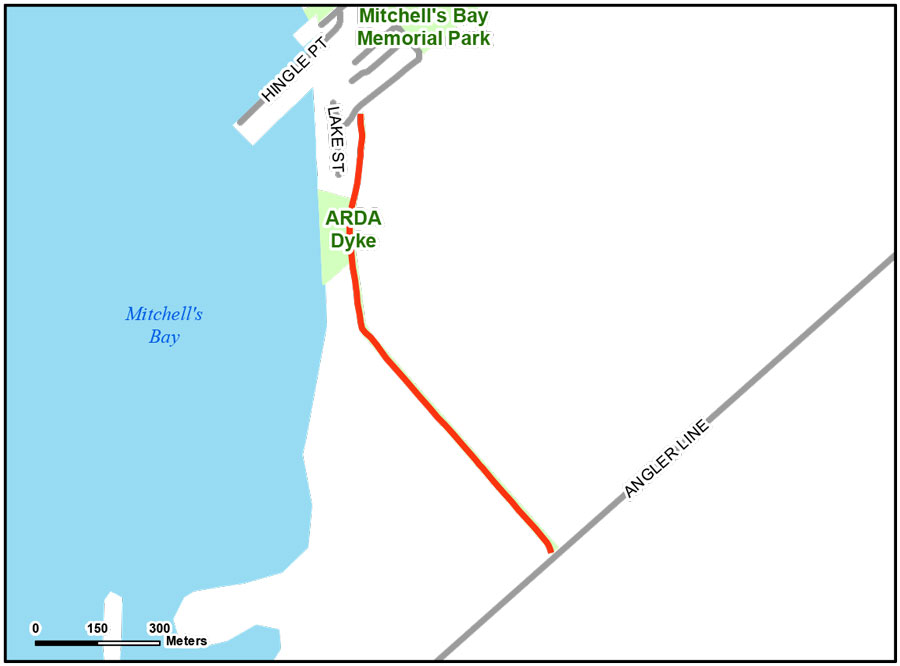 Map of South Lakeshore Trail