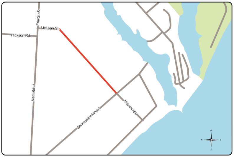 Map of McLean Road Row Trail